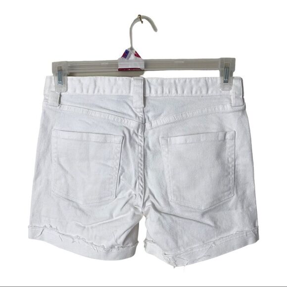 #160 J CREW stretch white jeans shorts - Picture 6 of 8